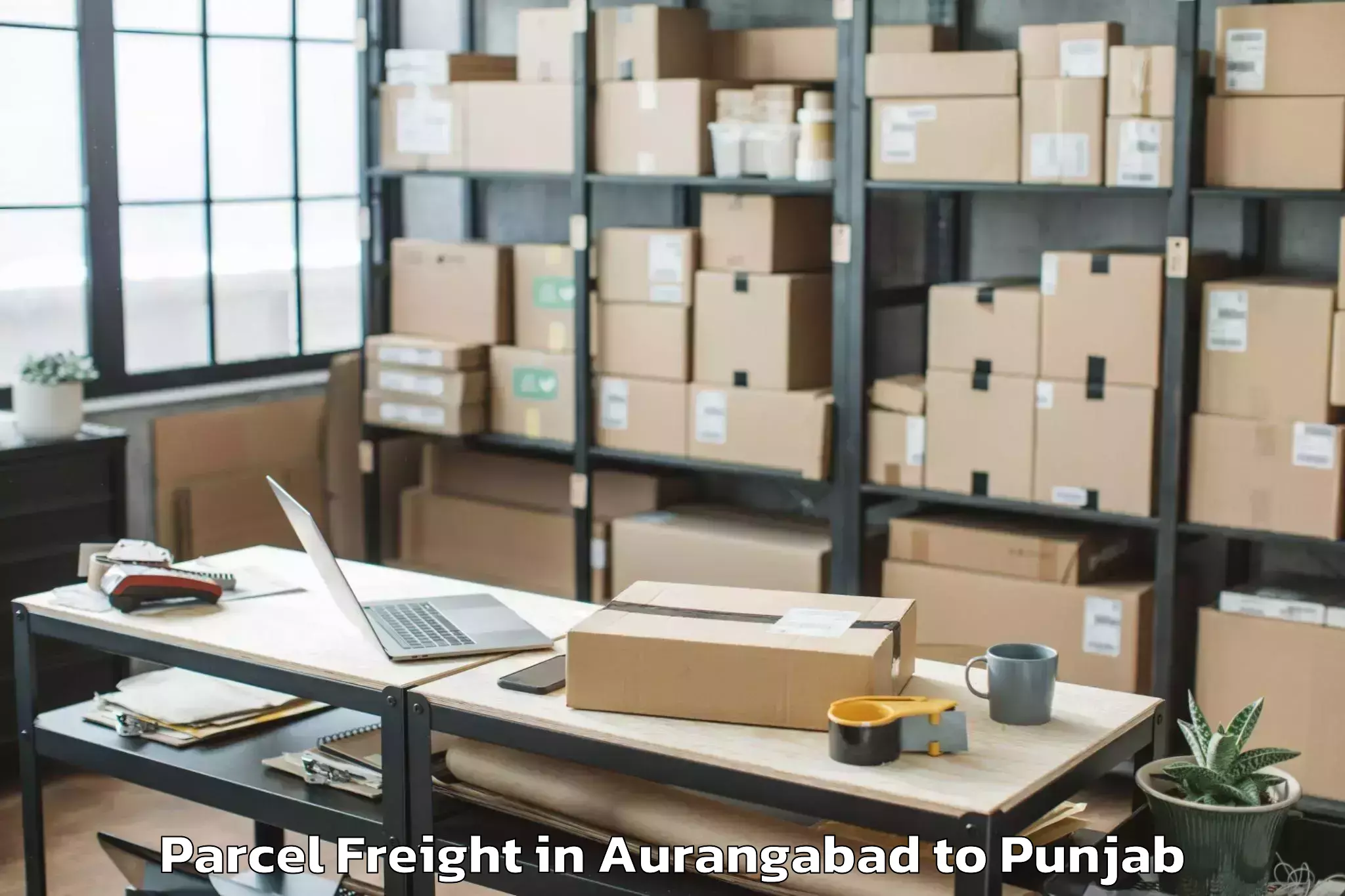 Easy Aurangabad to Pathankot Airport Ixp Parcel Freight Booking